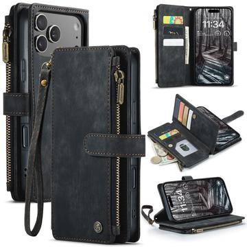 Caseme iPhone 17 Pro Max C30 Multifunksjonell Lommebok deksel   Svart