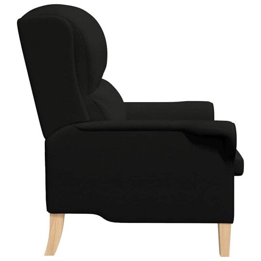  Moderne Lenestol Svart Polyesterstoff Tre