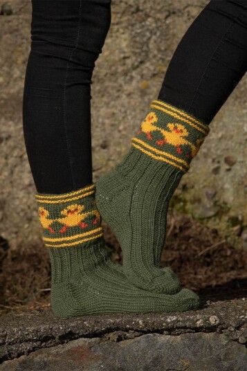 Viking Garn 1906-7 Kyllingdans Sokker