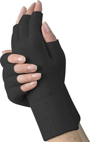 Medima halvfingervanter sort onesize 1 par