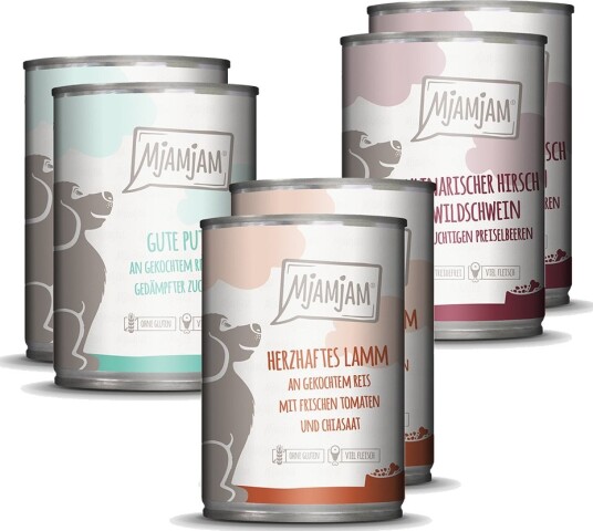 Mjamjam Våtfôr Adult Hund Mixpakke Ii 3 Sorten 6 X 400 G Mjamjam Våtfôr Adult Hund Mixpakke Ii 3 Sorten 6 X 400 G