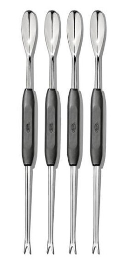 Oxo Skalldyrgafler 4 stk svart Oxo Skalldyrgafler 4 stk svart