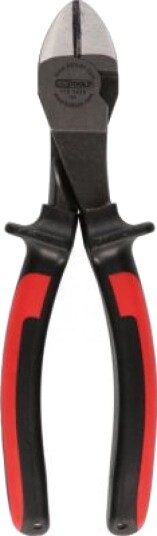 Ks Tools Diagonal Tang 180mm i Stål, Sort og Rød - Håndverktøy