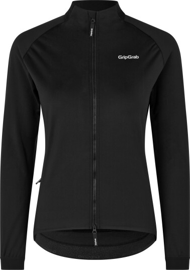 Gripgrab Women's ThermaShell Windproof Winter Jacket Black L, Black