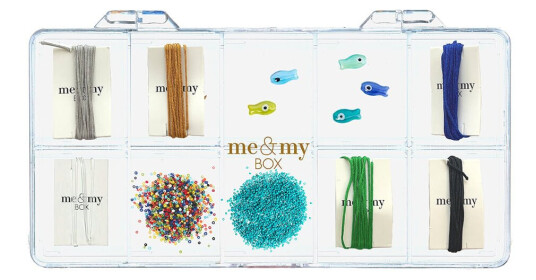 Me & My Box Jewelry Kit Bracelet Fish & Beads Blue BOX901036