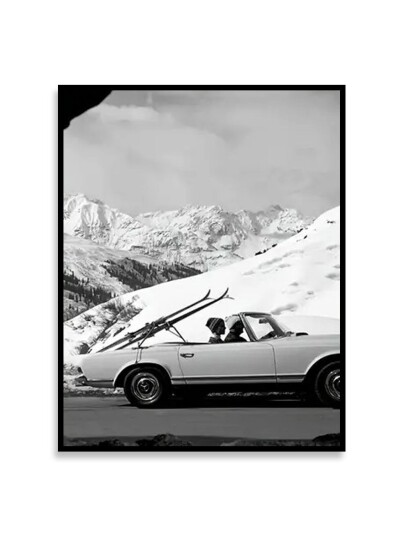 Plakat Vintagebil i Alpene Plakat Vintagebil i Alpene