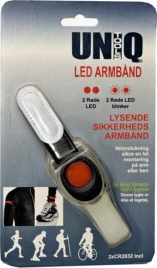 Uniq Armbånd 2 Røde Lysdioder 2Xcr2032 Inkl. Uniq Armbånd 2 Røde Lysdioder 2Xcr2032 Inkl.