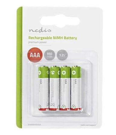 Nedis BANM9HR034B battery - 4 x AAA - NiMH Nedis BANM9HR034B battery - 4 x AAA - NiMH