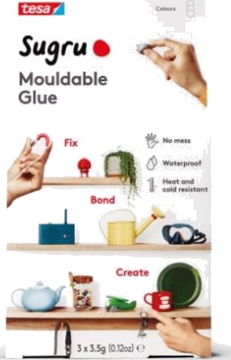 Sugru Lim Formbart 3stk Hvit Sugru Lim Formbart 3stk Hvit