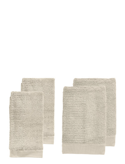 Zone Denmark Sampak Håndklæde Classic 4 Stk. - Beige - 36X23X20CM Zone Denmark Sampak Håndklæde Classic 4 Stk. - Beige - 36X23X20CM
