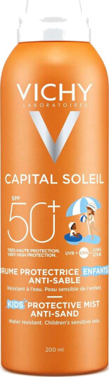 VICHY Capital Soleil Kids Protective Mist Anti-sand SPF50+ 200 ml VICHY Capital Soleil Kids Protective Mist Anti-sand SPF50+ 200 ml