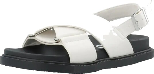 Bianco Biaoslo Cross Sandal Faux Leather White 40