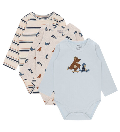 Hust and Claire Bodyer I/e 3 pack HCBertram Light Blue Ska Hust and Claire 68 Langermet Body Beige Blå 62 Hust and Claire Bodyer I/e 3 pack HCBertram Light Blue Ska Hust and Claire 68 Langermet Body Beige Blå 62