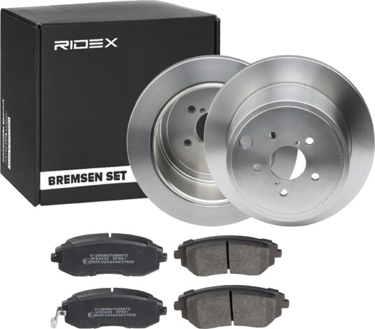 Bremseskiver og klosser RIDEX 3405B1366