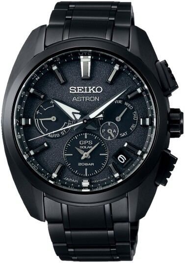 Seiko Herreklokke SSH069J1 Astron Sort/Stål Ø42.7 mm