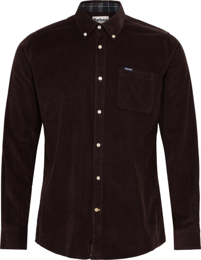 Barbour Barbour Ramsey Tailored Cord Shirt - Brown - XXXL