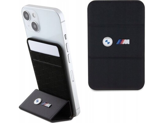 BMW Wallet Card Slot Stand BMWcsmmpgk Czarny/Black Magsafe M Edition Collection