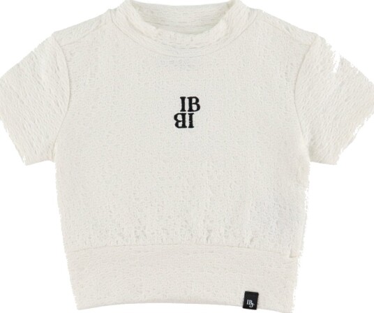 Indian Blue Jeans T skjorte Beskåret Cloud Indian Blue Jeans 8 år 128 T skjorte Hvit