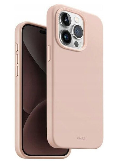 Uniq Etui Lino Hue Iphone 15 Pro 6.1" Magclick Charging Różowy/Blush Pink Uniq Etui Lino Hue Iphone 15 Pro 6.1" Magclick Charging Różowy/Blush Pink