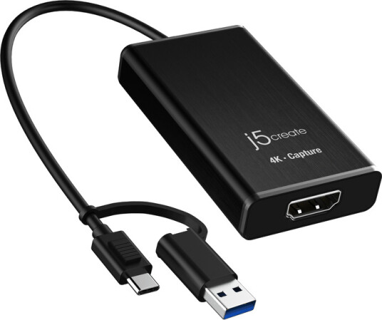 J5Create HDMI Opptaksadapter JVA11 N 4K Svart
