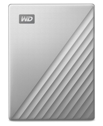 Western Digital My Passport Ultra 6TB Ekstern Harddisk USB-C Kryptert Sølv for Mac