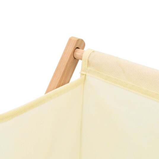 vidaXL Skittentøyskurv sedertre og stoff beige 42x41x64 cm