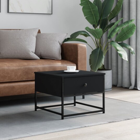  Salongbord svart 51x51x40 cm konstruert tre 8720845419264