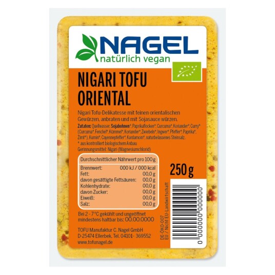 Nagel nigari tofu oriental 250 g Nagel nigari tofu oriental 250 g