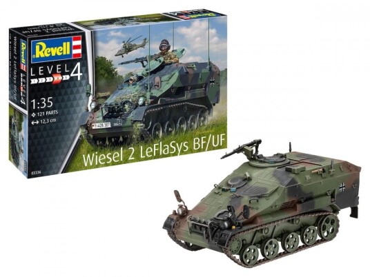 Revell 1/35 Wiesel 2 LeFlaSys Militærmodell med 121 Deler