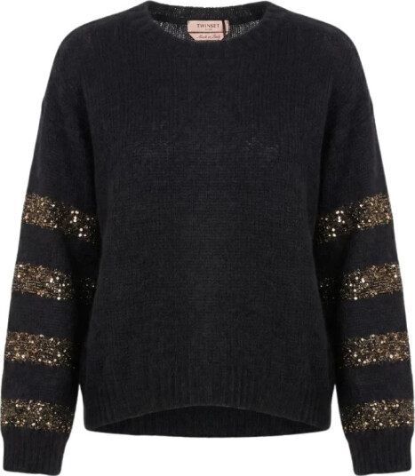 Twinset Dame Strikkevarer Svart S,