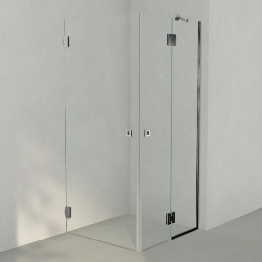 INR Iconic Nordic Rooms Dusjhjørne ARC 14 Frame Måltilpasset Svart Matt / Bronse Glass