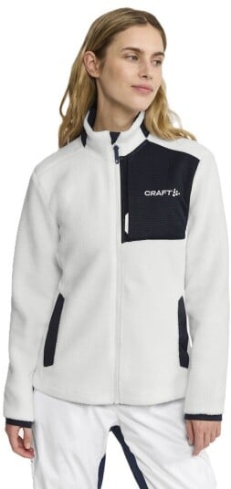 Craft NOR Explore Pile Fleece Jacket Dame White/Blaze XL