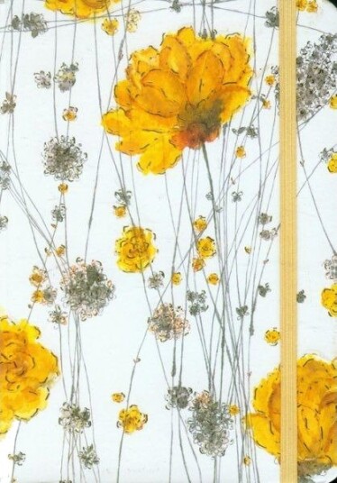 Family Art Mini Notebook Gule Blomster