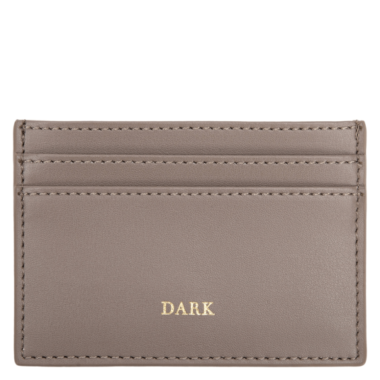 DARK Leather Card Holder Nappa Taupe DARK Leather Card Holder Nappa Taupe