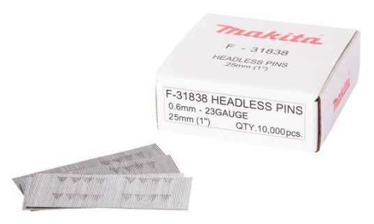 Makita F-31838 Spiker 0,6x25 mm Innfesting - 10000 stk Makita F-31838 Spiker 0,6x25 mm Innfesting - 10000 stk