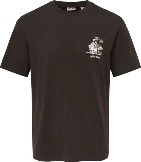 ONLY & SONS Onsmaz Ss Reg Tee Brown XXL