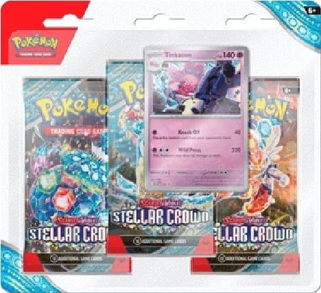 Pokemon Stellar Crown: Tinkaton 3-Pack Blister
