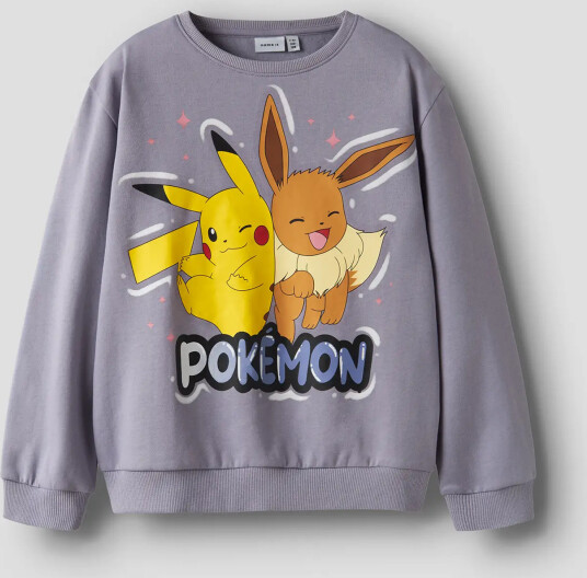 Name It Jyd Pokemon Long Sleeve Nreg Sweat Brushed Sky Lilla 116