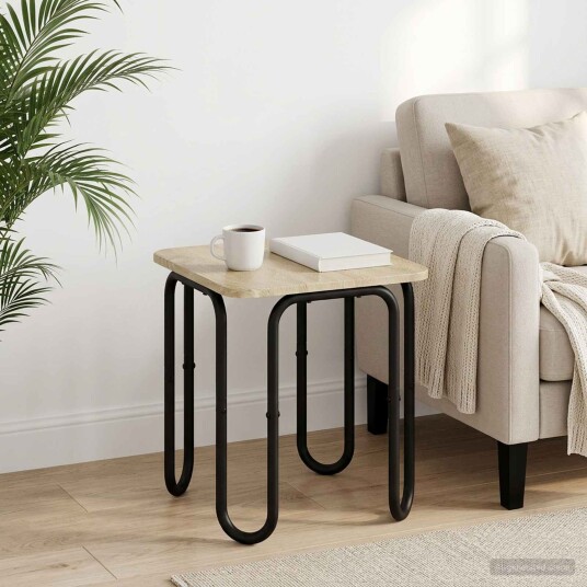 vidaXL Kaffebord Sonoma eik 40 x 40 x 45 cm Konstruert tre vidaXL Kaffebord Sonoma eik 40 x 40 x 45 cm Konstruert tre
