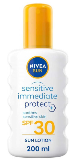 Nivea Sun Sensitive Soothing Spray SPF 30 med Aloe Vera 200 ml Nivea Sun Sensitive Soothing Spray SPF 30 med Aloe Vera 200 ml