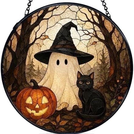 Halloween Glassmaleri Vindusdekorasjon Stil 9