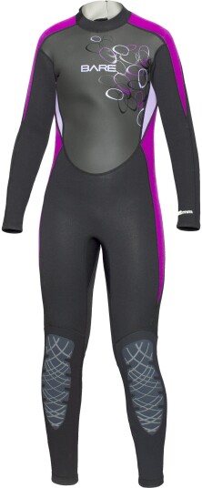 BARE Manta 3/2mm juniordrakt 6-16 år - 8 år Lilla