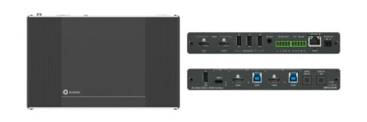 KRAMER SWT3-31-HU - 3x1 4K60 USB–C/HDMI Switcher, USB-C docking, PoE powering