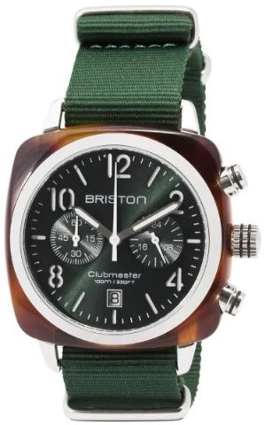 Briston Herreklokke 15140.SA.T.10.NBG Classic Grønn/Tekstil Briston Herreklokke 15140.SA.T.10.NBG Classic Grønn/Tekstil