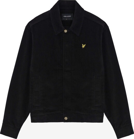 Lyle & Scott Cord Collared Jacket JET BLACK XS