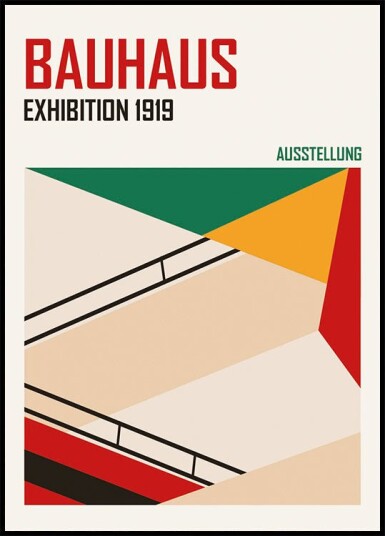 Bauhaus Staircase Plakat Plakat / 30x40cm