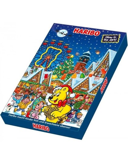 Stor Haribo Julekalender Glow in the Dark 300 g
