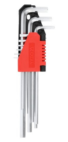Yato Vinkelskrutrekkersett 9 Stk. Type L 1,5-10Mm Yato Vinkelskrutrekkersett 9 Stk. Type L 1,5-10Mm
