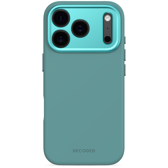 Decoded iPhone 17 Pro Silikondeksel MagSafe AntiMicrobial Retro Blue