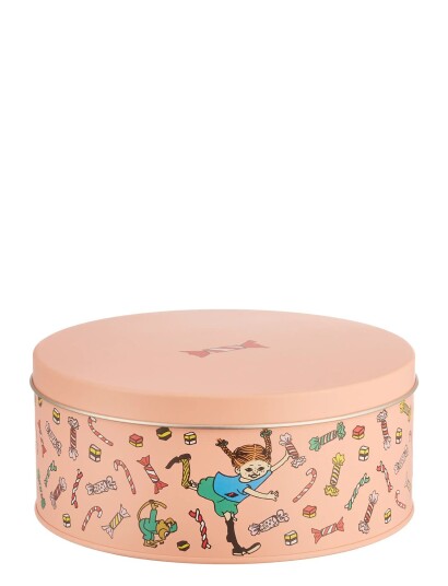 Muurla Pippi Tin Jar Candy 15Cm Coral Ø15CM Muurla Pippi Tin Jar Candy 15Cm Coral Ø15CM